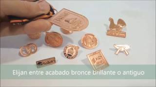Pins Personalizados color bronce 2D - Pinsbaratos.com