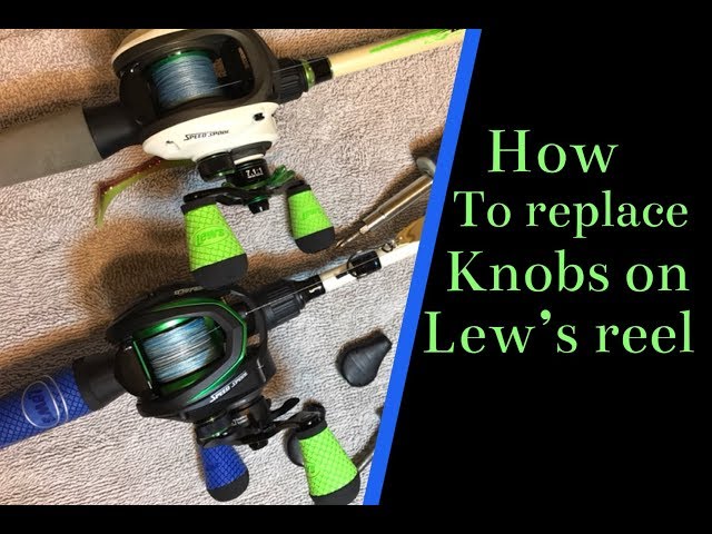 how to change fishing reel knobs on Lew's Mach 1 