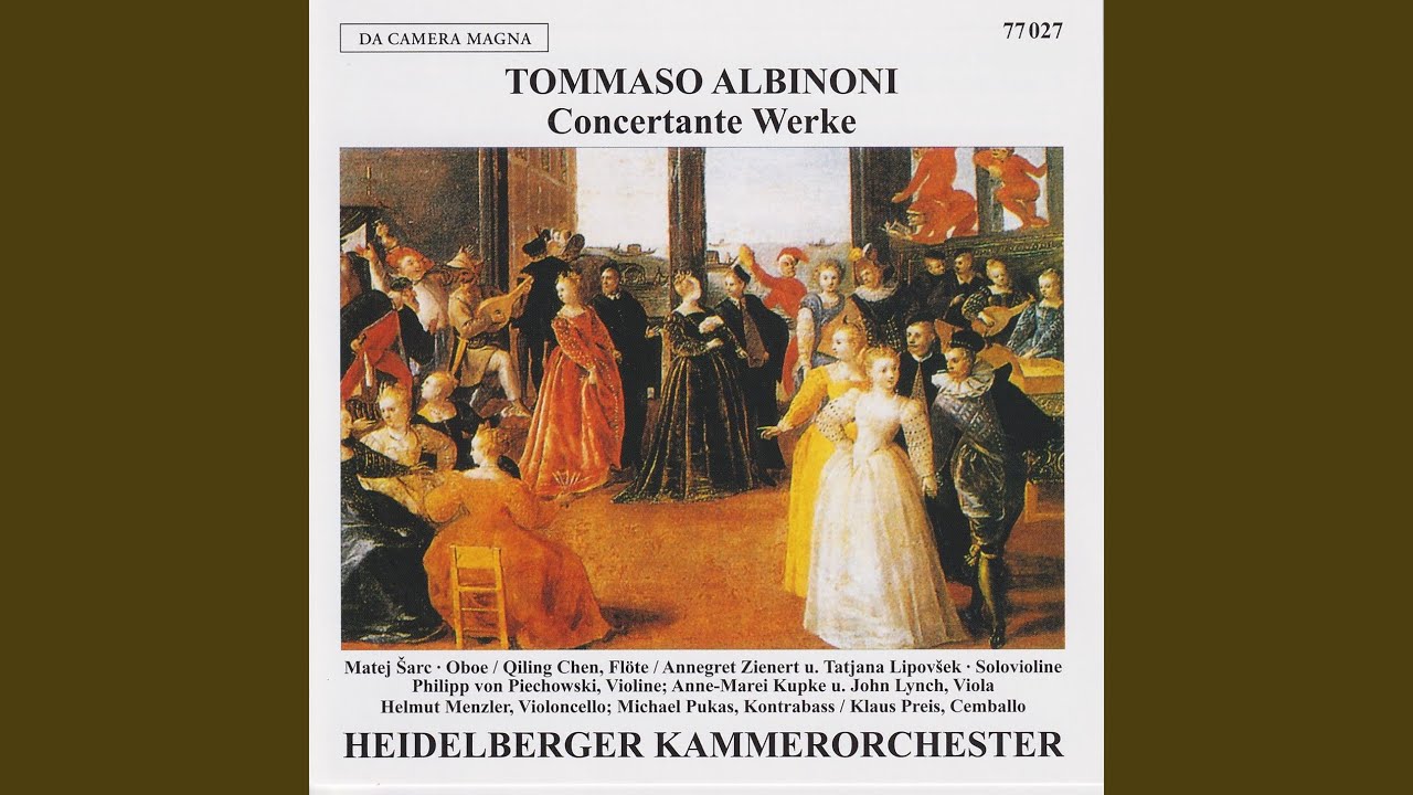 Oboe Concerto in C Major, Op. 9 No. 5: II. Adagio