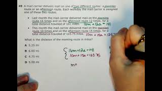 Algerba 1 2022 EOC Question 49