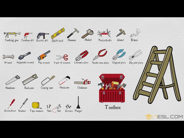 Tool and Instruments Chart  Vocabulary tools, Tools, Hand tools names