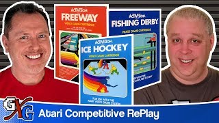 Atari 2600 Generation X Gaming Freeway, Ice Hockey, Fishing Derby By Activision