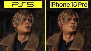 Resident Evil 4 Remake PS5 vs iPhone 15 Pro (Recommended Settings) Graphics Comparison