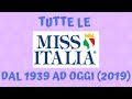 TUTTE LE VINCITRICI DI MISS ITALIA - dal 1939 ad oggi