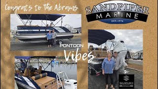 Thank you to the Abrams!! They are the proud owners of a brand-new Bentley Pontoons Elite 223!!