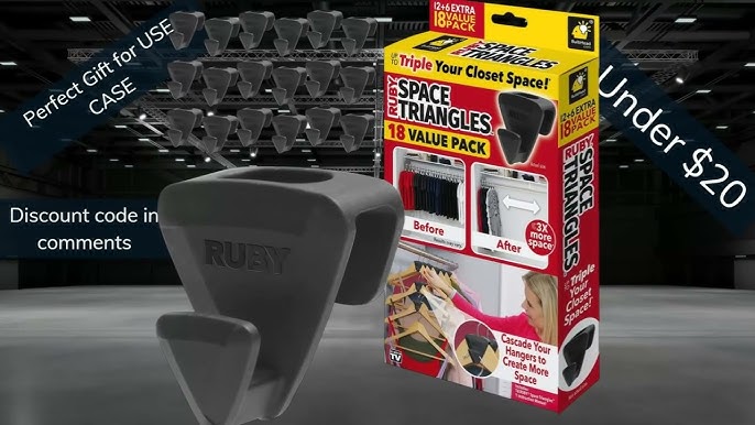 Ruby Space Saving Triangles 108-Pack of Hanger Hooks on QVC 