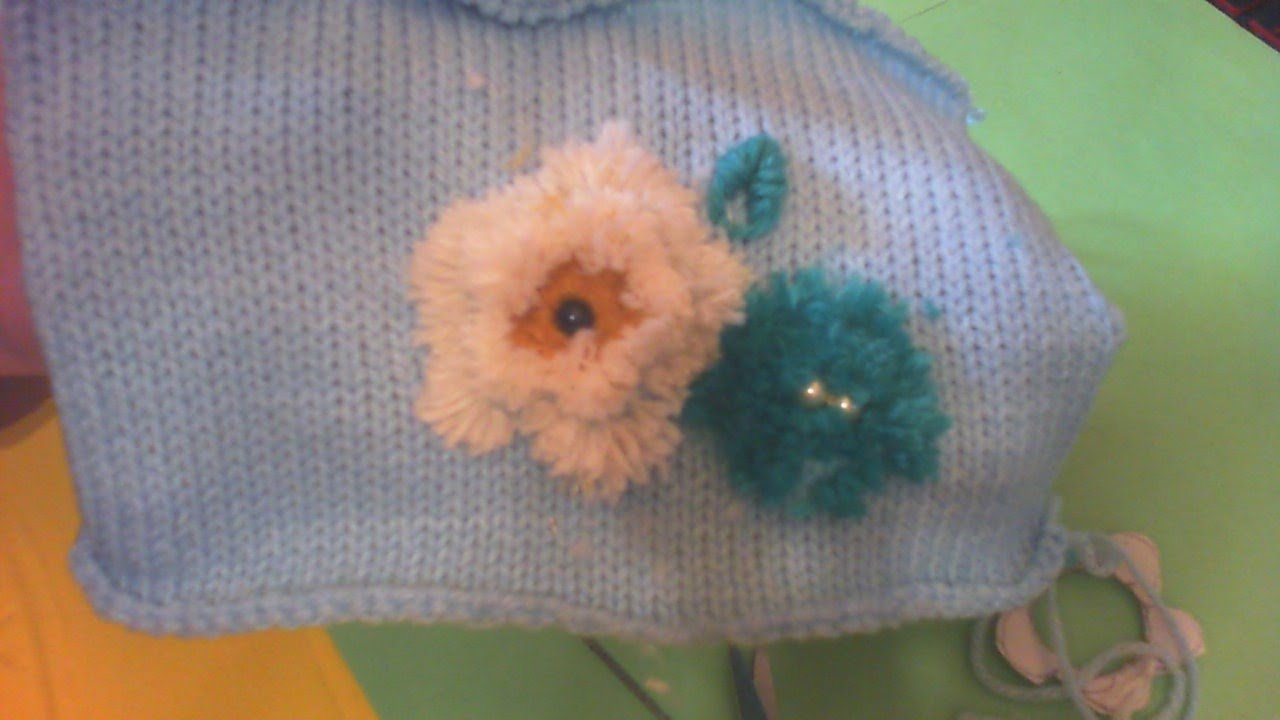 ricamo su maglia con il metodo del cartoncino