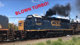 Blown Turbo on CSX Train!!!