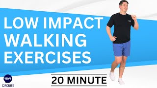 Over 50s 20 Minute GET FIT Indoor Walking Workout [Walk At Home] With LOW IMPACT CARDIO EXERCISES