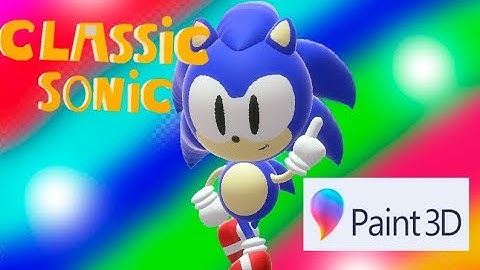 CLASSIC SONIC Speed Model [PAINT 3D]