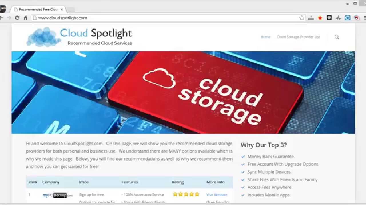 Online Cloud Storage Providers - Store Files on The Cloud