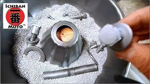 How to make a  Vibrating Parts Tumbler Rust Remover and  Polisher for café racer parts