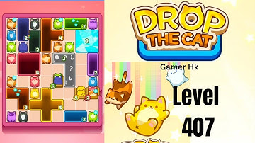 Drop The Cat Level 407 very hard level Walkthrough Solution 
