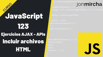 Curso JavaScript: 123. Ejercicios AJAX - APIs: Incluir archivos HTML (include-html.js) - #jonmircha