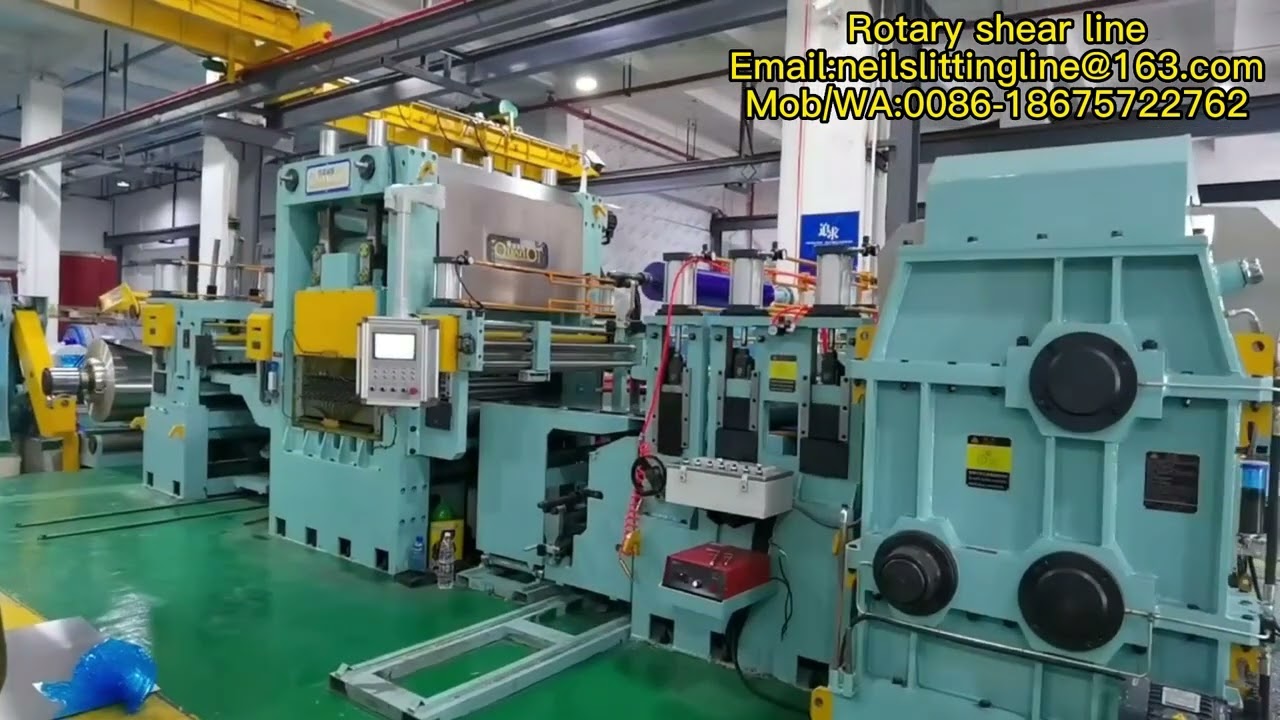 industrial advanced high speed rotary shear CTL line