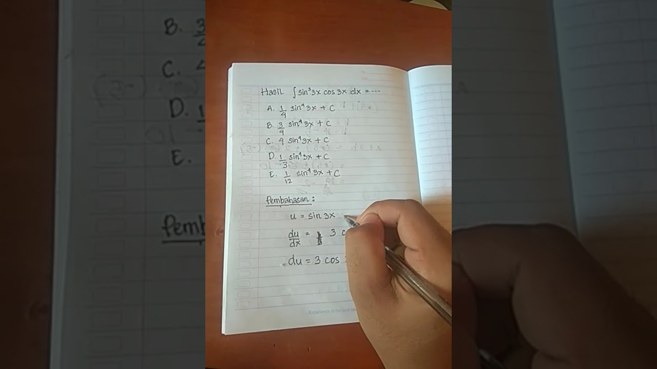 Hasil Integral Sin 3 3x Cos 3x Dx YouTube hasil-integral-sin-3-3x-cos-3x-dx-youtube