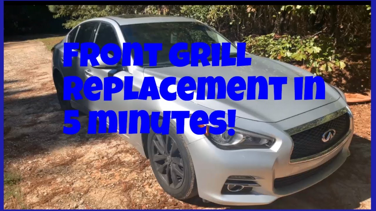 Infiniti Q50 Front Bumper & Grill Removal YouTube