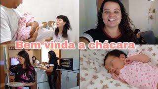 VOVÔ E TITIA  ENFIM CONHECERAM ALICE ☺️ PRIMEIRO DIA AQUI NA CHÁCARA