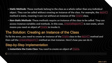 Resolving the non-static method Error in Java: Calling Methods from main()