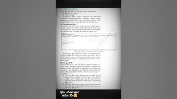 Modes Of execution in python..🤫