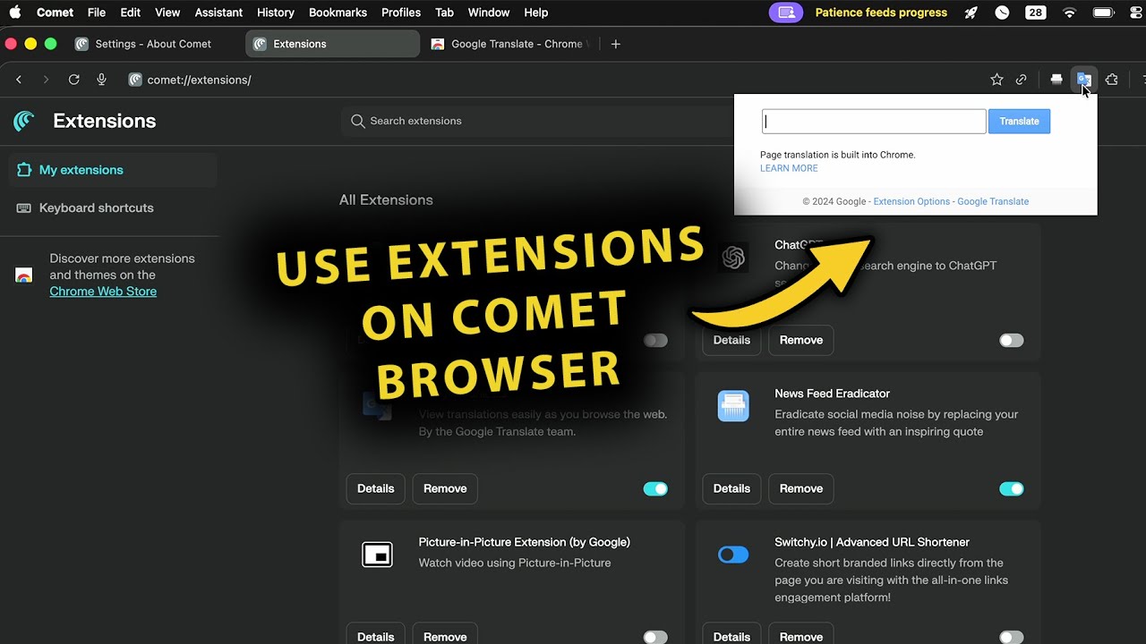 How To Download & Install Extensions On Perplexity AI Comet Browser ...