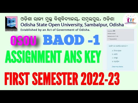 osou online assignment exam 2023