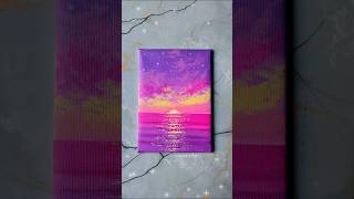 twilight serenity✨️ easy and satisfying painting tutorial for beginners #art #canvas #paintingideas