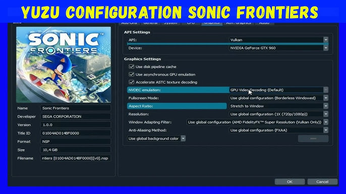 How To Play Sonic Frontiers Using Yuzu or Ryujinx Emulator - Fossbytes