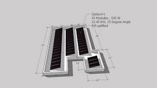 23 KW+ solar system design using google map sketchup screenshot 5