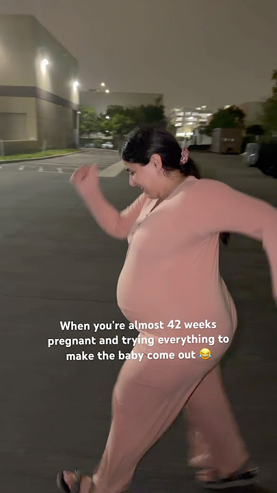 When you’re almost 42 weeks pregnant and trying everything to make baby come out 😂