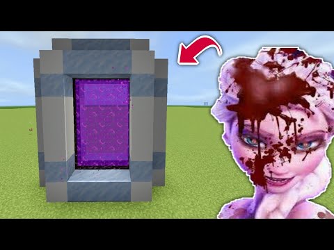 Membuat Portal Elsa Frozen EXE (Horror) Bareng BEGE ~ MineCraft PE