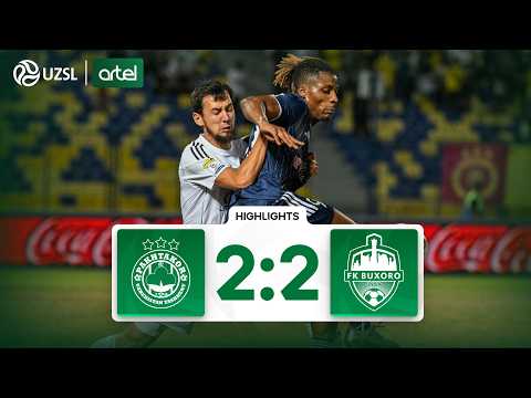 Superliga 16-tur. Paxtakor - Buxoro bahsida kiritilgan gol va xavfli vaziyatlar (Highlights) — football highlights