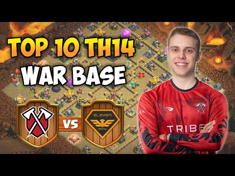 Top 10 TH14 War Base with Link | Tribe Gaming vs Eleven Original & M.S Esports vs N.Y Amazing Bases