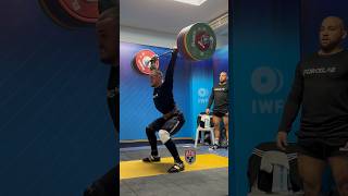 19 y/o Karlos Nasar (89kg 🇧🇬) 220kg / 485lbs Clean &amp; Power Jerk! #weightlifting