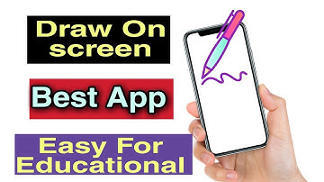 Draw on screen android app | Draw on screen | Draw on screen app | Best app for educational channel