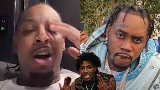 21 Savage Responds To Fivio Foreign Saying He Not Street & Nba Youngboy Comments “Yall Is