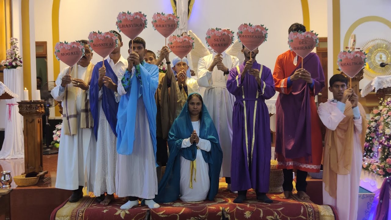 An Act on Mother Mary😇 Presented by Catechist and Catechism Children of