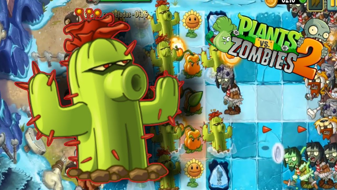 JUGANDO CON CACTUS, MI NUEVA PLANTA | Plants vs zombies 2 - YouTube