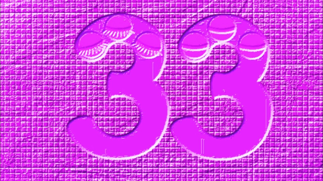 Endless Numbers Count 33, Pink Effect, Inversion Effect, Bevel Effect ...