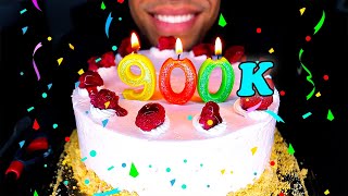 Asmr 900k subscribers ice cream cake celebration eating big bites
mukbang thank you!!!