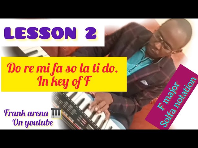 LESSON 2. How to play do re mi..in Key of F major || solfa notation class=