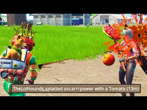 Video: Fortnite Tomato Throwing Menjelaskan: Cara Memukul Pemain Dengan Tomat