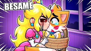 ¡PRINCESA PEACH.EXE BESA a GATITO SECUESTRADO! 😨😳 ME OBLIGA AL BESO? 🤬🤬 MINECRAFT ROLEPLAY