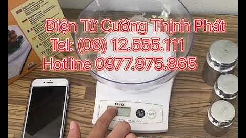 Hướng dẫn hiệu chuẩn cân điện tử Tanita Kd160 2kg - CÂN ĐIỆN TỬ CƯỜNG THỊNH PHÁT
