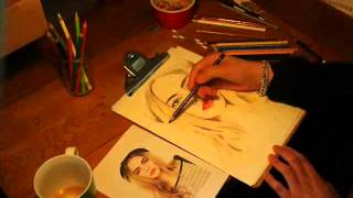 First timelapse of Cara Delevingne / Polychromos