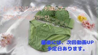 【下着】レース　ランジェリー刺繍レディース　ブラジャー ショーツ 【ランジェリー】【ブラジャー】