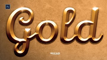 Gold Text Effect - Gold Text Photoshop Tutorial - Photoshop Text Effects