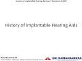 History of implantable hearing aids