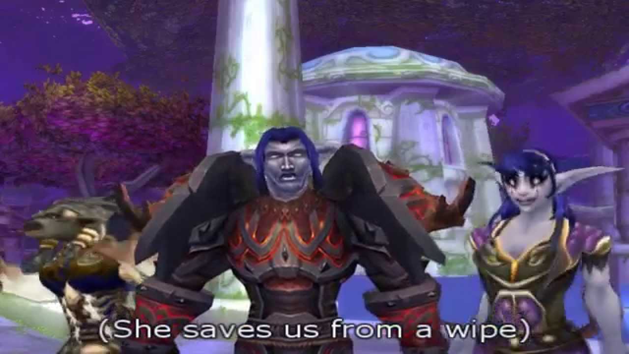 Druid Heals World of Warcraft Lady Gaga Poker Face Parody