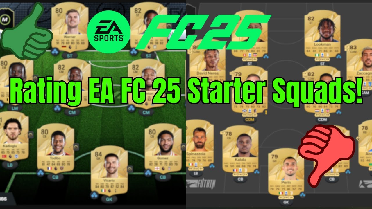 (ASMR) Rating My Subscribers' EA FC 25 Ultimate Team Starter Squads!